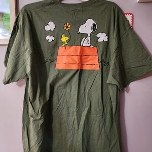 Peanuts Olive and Orange Snoopy Tee